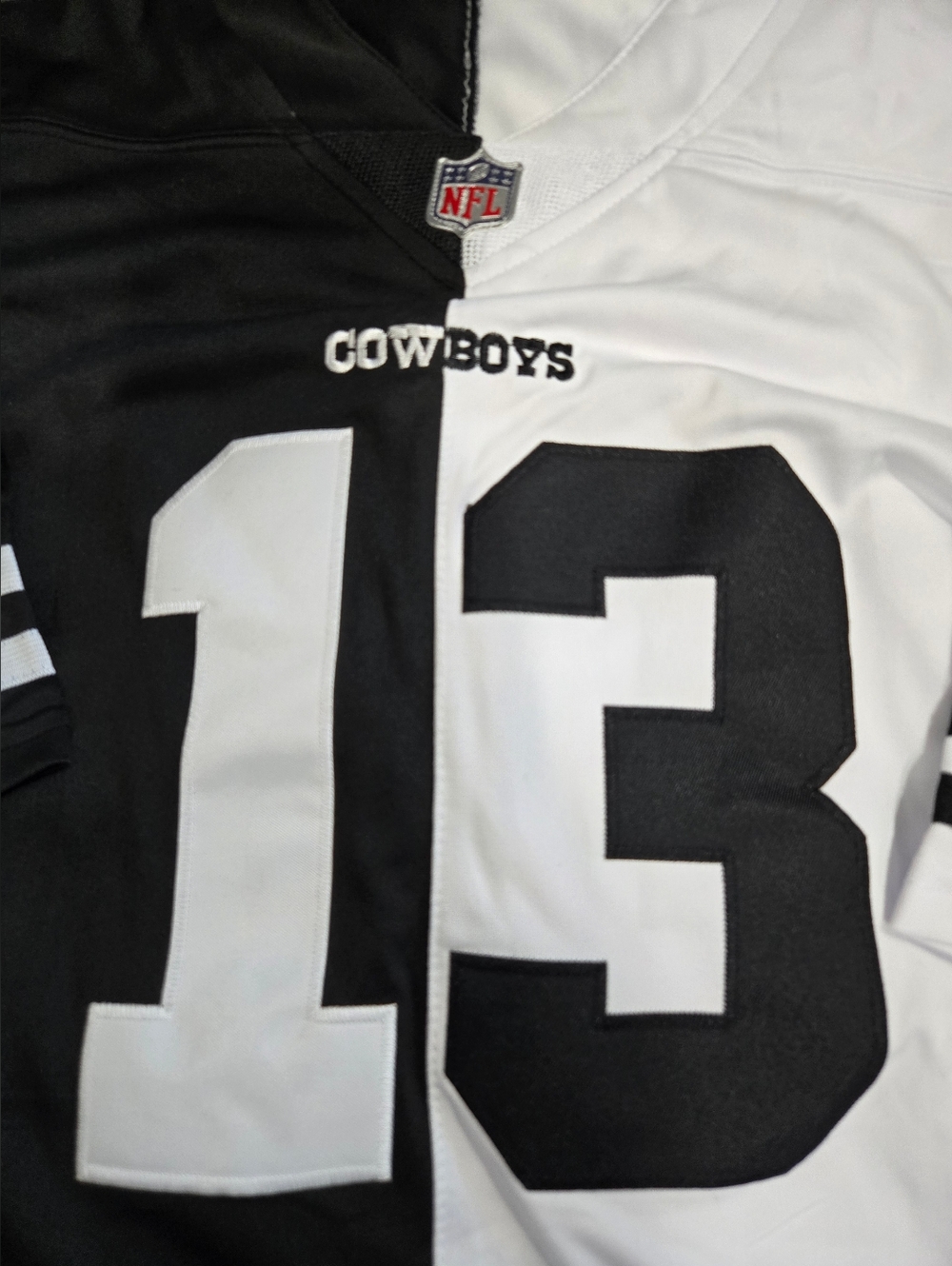 Nike NFL Cowboys Split Black/White #13 Men's Football Jersey - Picture 2 of 3